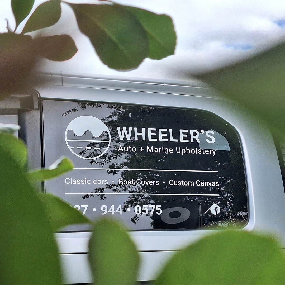 Wheelers Upholstery Vehicle Signage