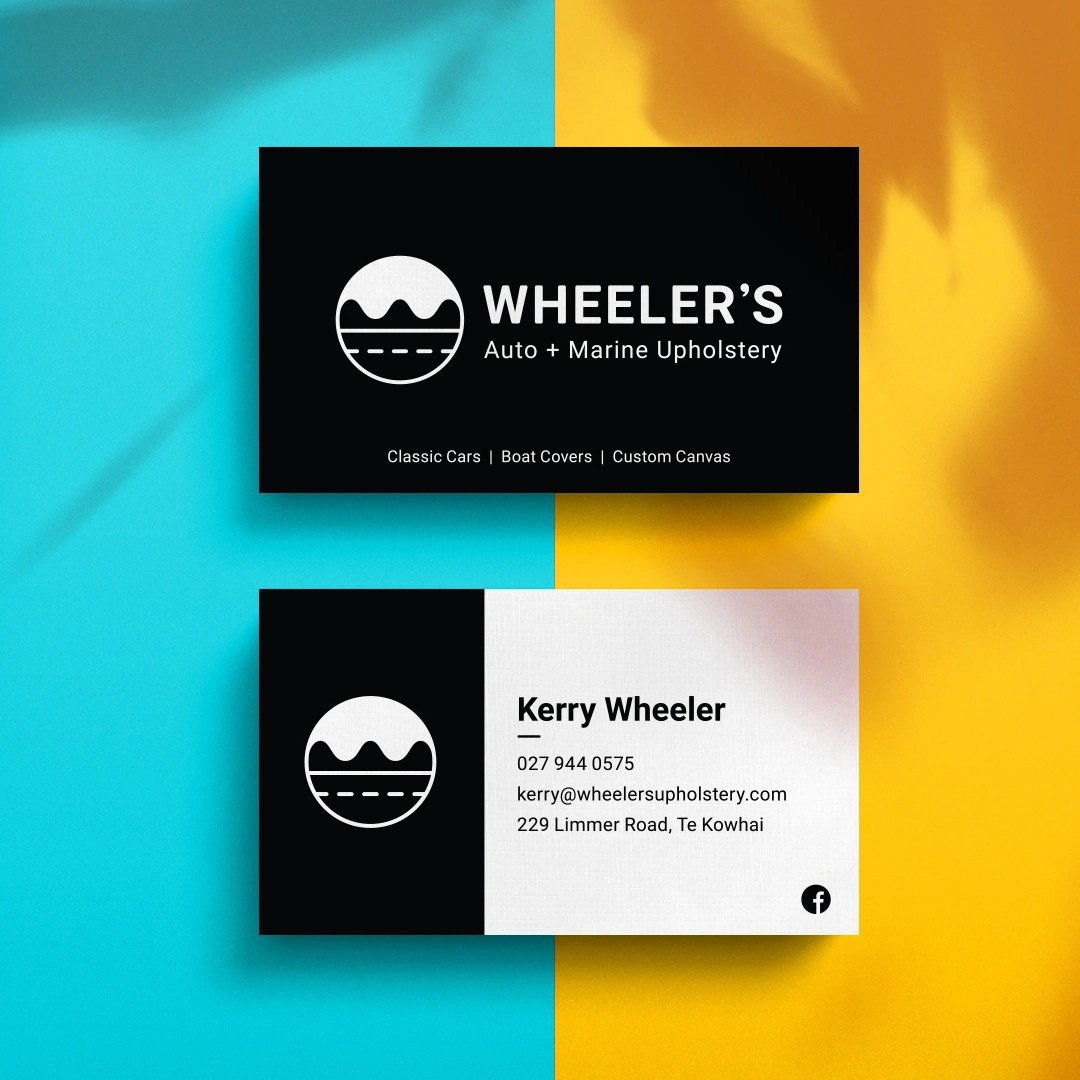 Wheelers Upholstery Business Cards