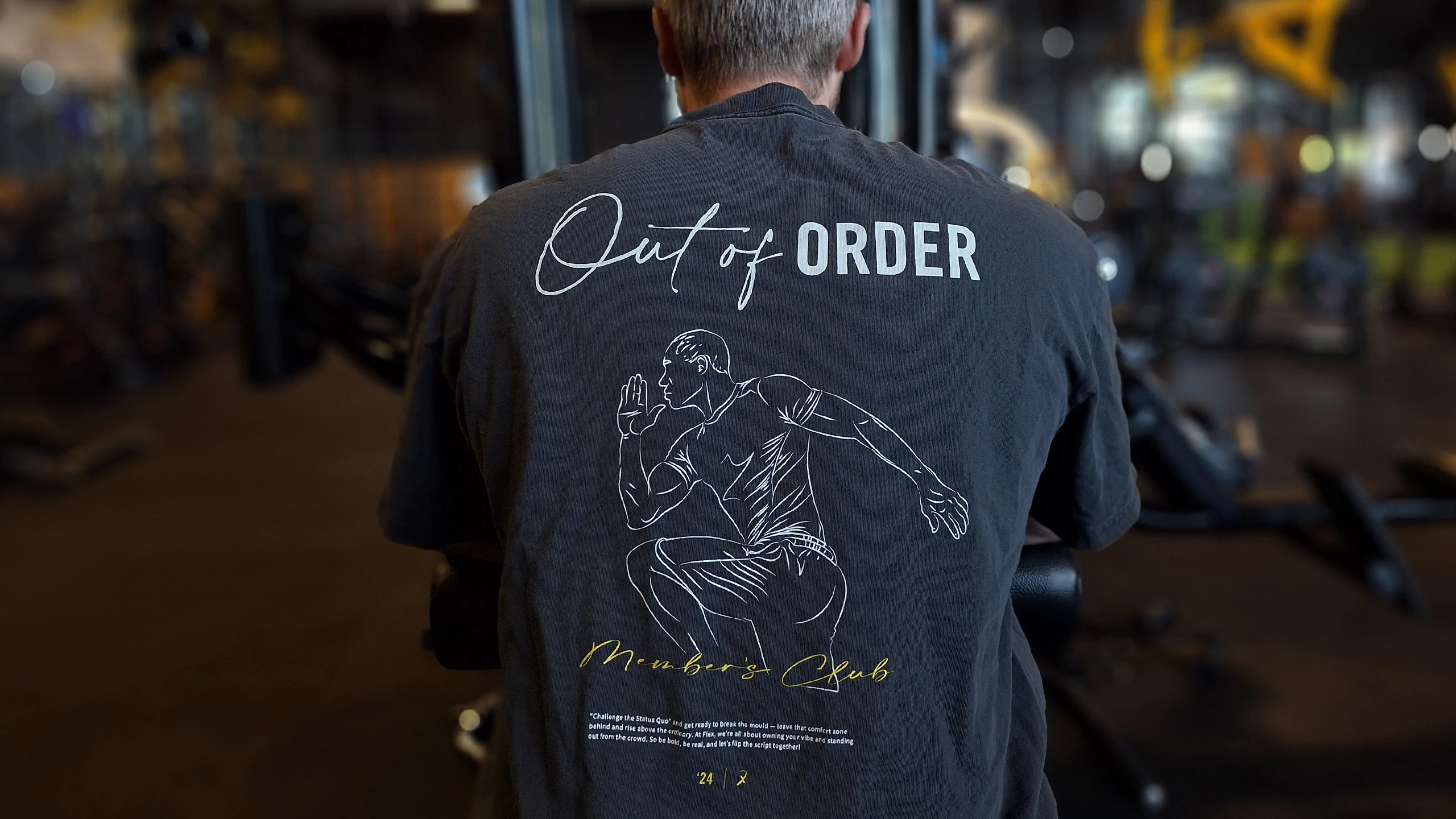 Flex Fitness Apparel Grey T-Shirt Design