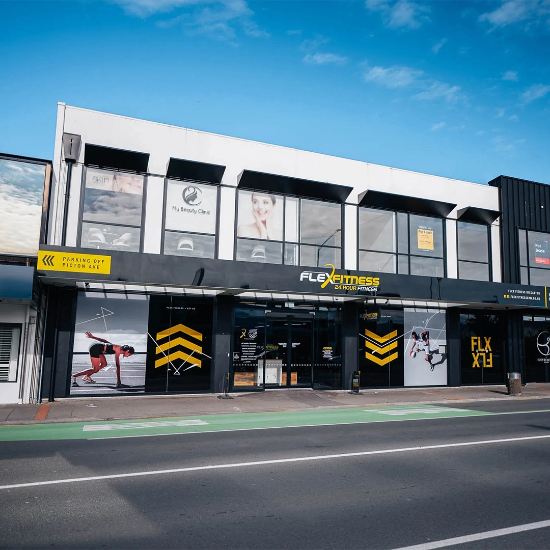 Flex Fitness Riccarton Exterior Signage