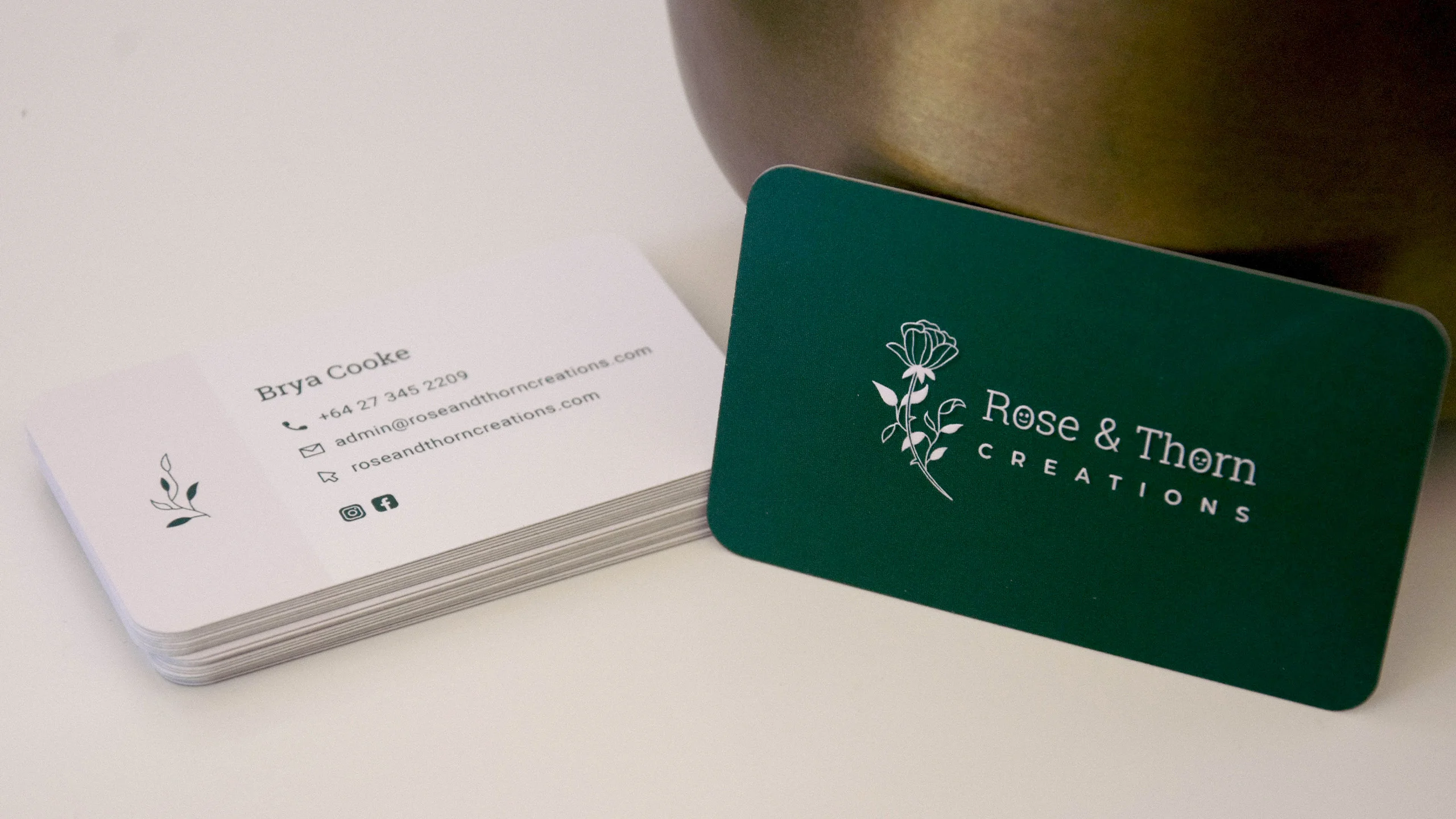 Rose And Thorn Business Cards