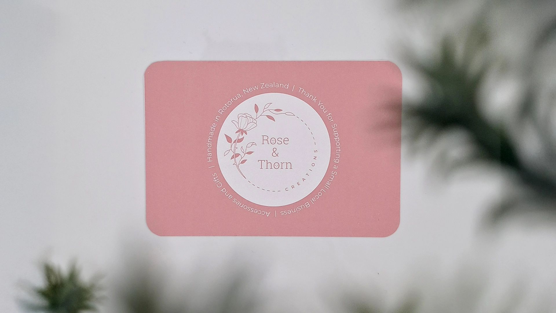 Rose And Thorn Thank You Card