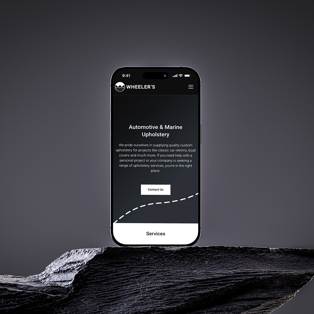 Wheeler's Auto And Marine Upholstery Mobile Optimised Website